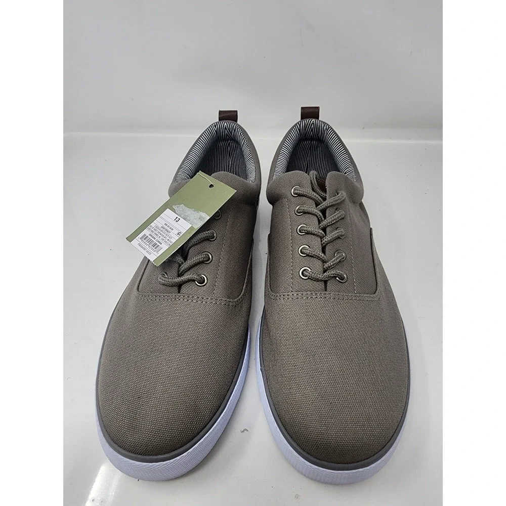 Goodfellow & Co Mens Brady Sneakers Gray Canvas Casual Size 13